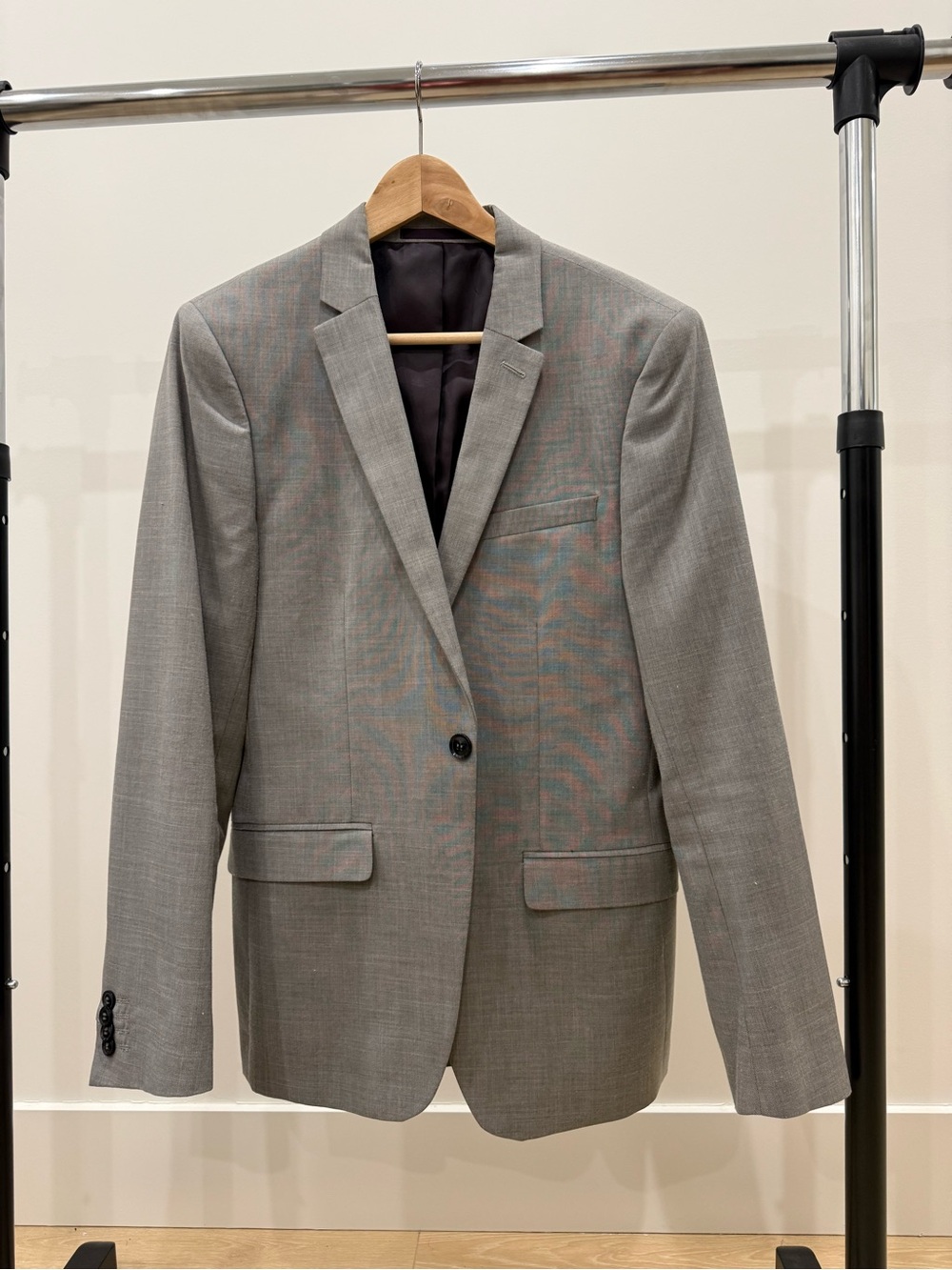 Topman Light Gray Single-Breasted Blazer